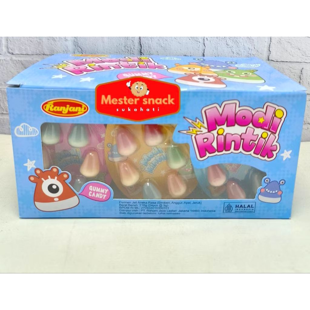 

Ranjani Modi Rintik Gummy Candy 1 box isi 24 pcs