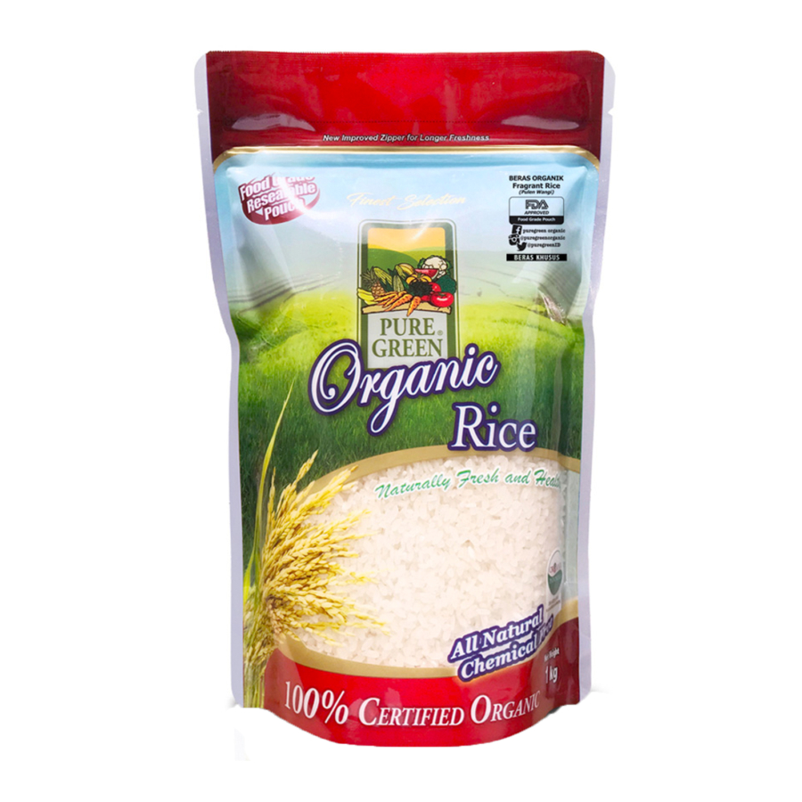 

Puregreen Organic Fragrant Rice 1 kg MPASI