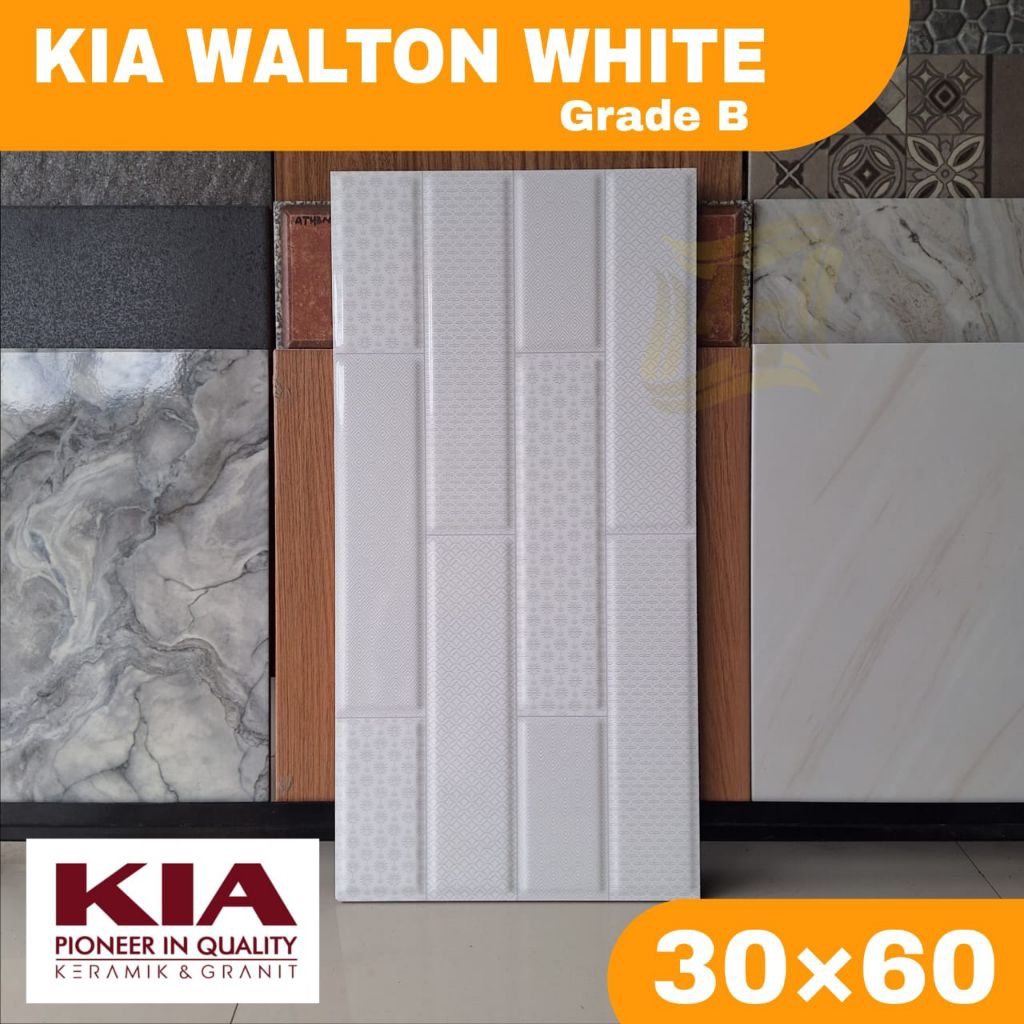 Keramik dinding murah 30×60 KIA Walton white keramik dinding kamar mandi, dapur