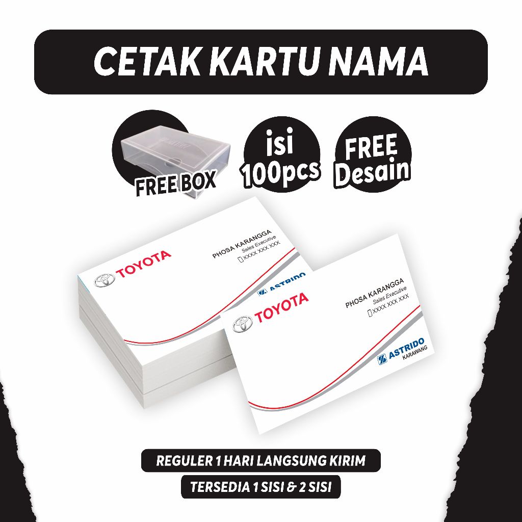 

CETAK KARTU NAMA ISI 100PCS FREE BOX FREE DESAIN