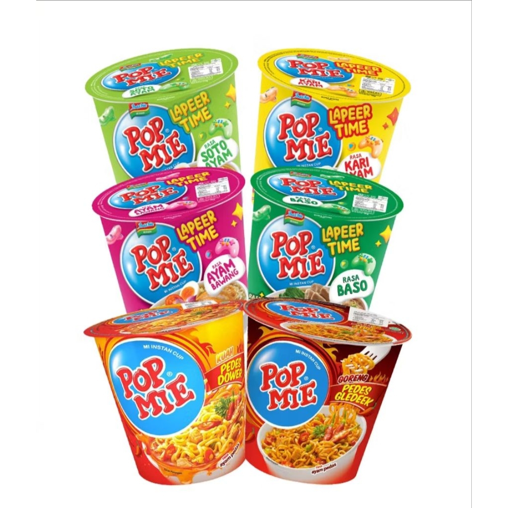 

Pop Mie Rasa Ayam - Kari - Soto