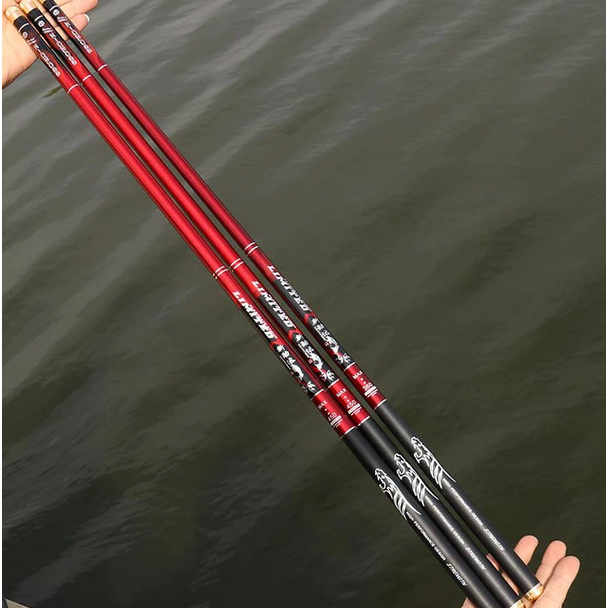 Joran tegek X-Cross limited Carbon Kaku dan ringan Ready Ukuran 270-360-450-540-630 cm Import origin