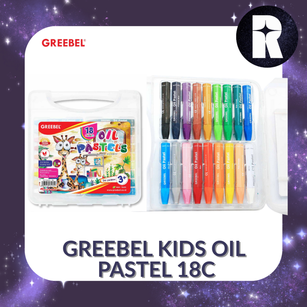 

Greebel Oil Pastel PP - 18C / Greebel Oil Crayon 18 Color