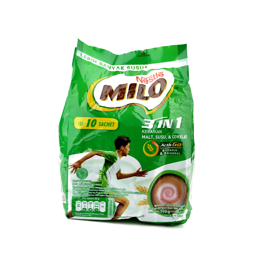 

Susu MILO 3 IN 1 isi 10's @ 35 gr Polybag