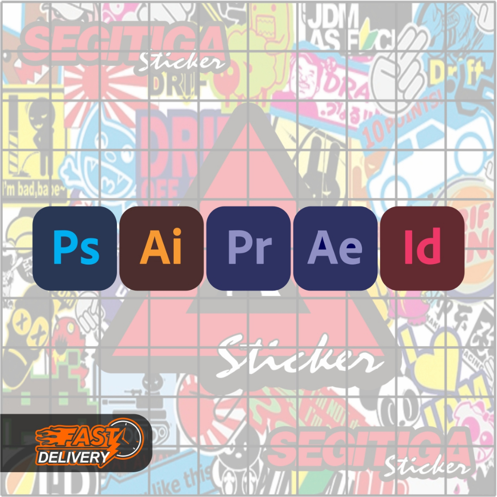 

Sticker Adobe Family Icon Ukuran 1.5 x 1.5 Cm