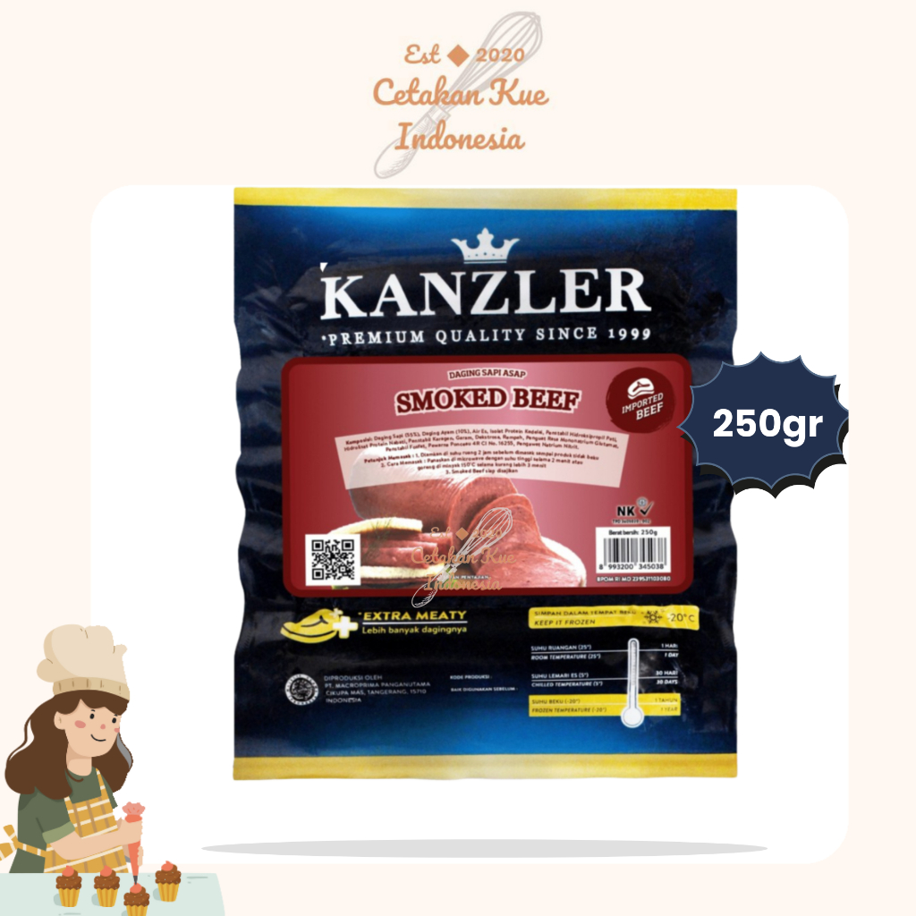 

{CKI} KANZLER SMOKED BEEF 250GR | Frozen Food Kanzler Smoked Beef 250gr