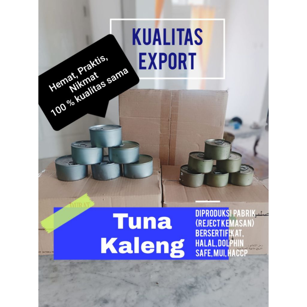 

Ikan Tuna Kaleng Oil Sun Flower - Hemat - Praktis - Nikmat (Reject Pabrik) 150 gr