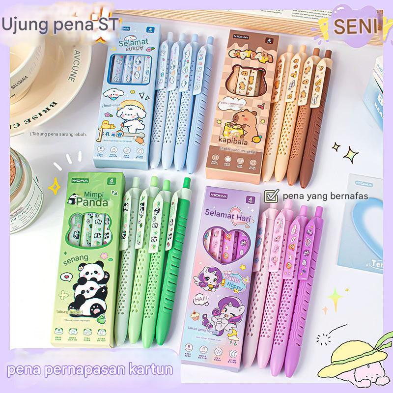 

Pulpen HITAM Anti Keringat Cetek Karakter Capybara, Unicorn, Puppy, Panda Box Isi 4 – Seri Kartun Imut cocok untuk Belajar dan Kantoran