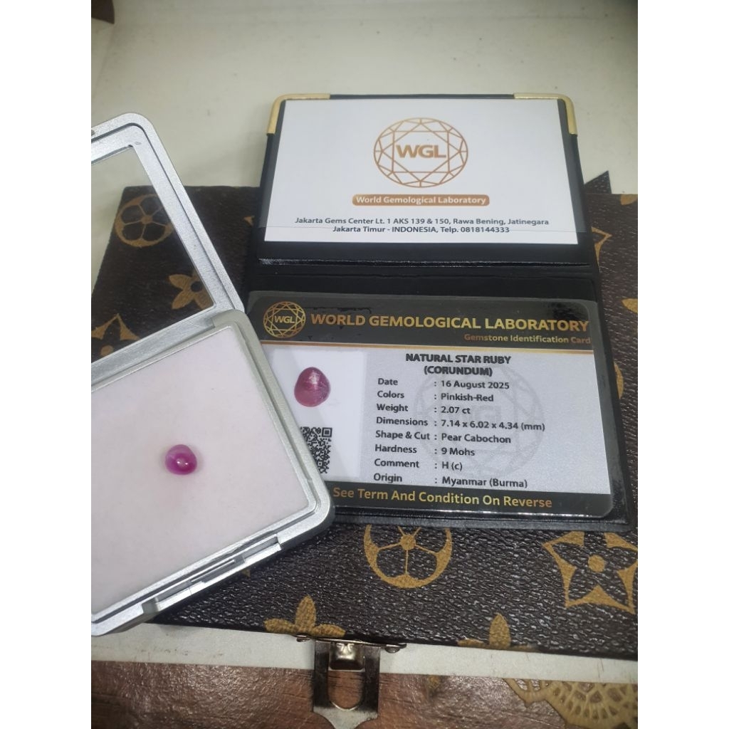 NATURAL STAR RUBY BURMA BELANG