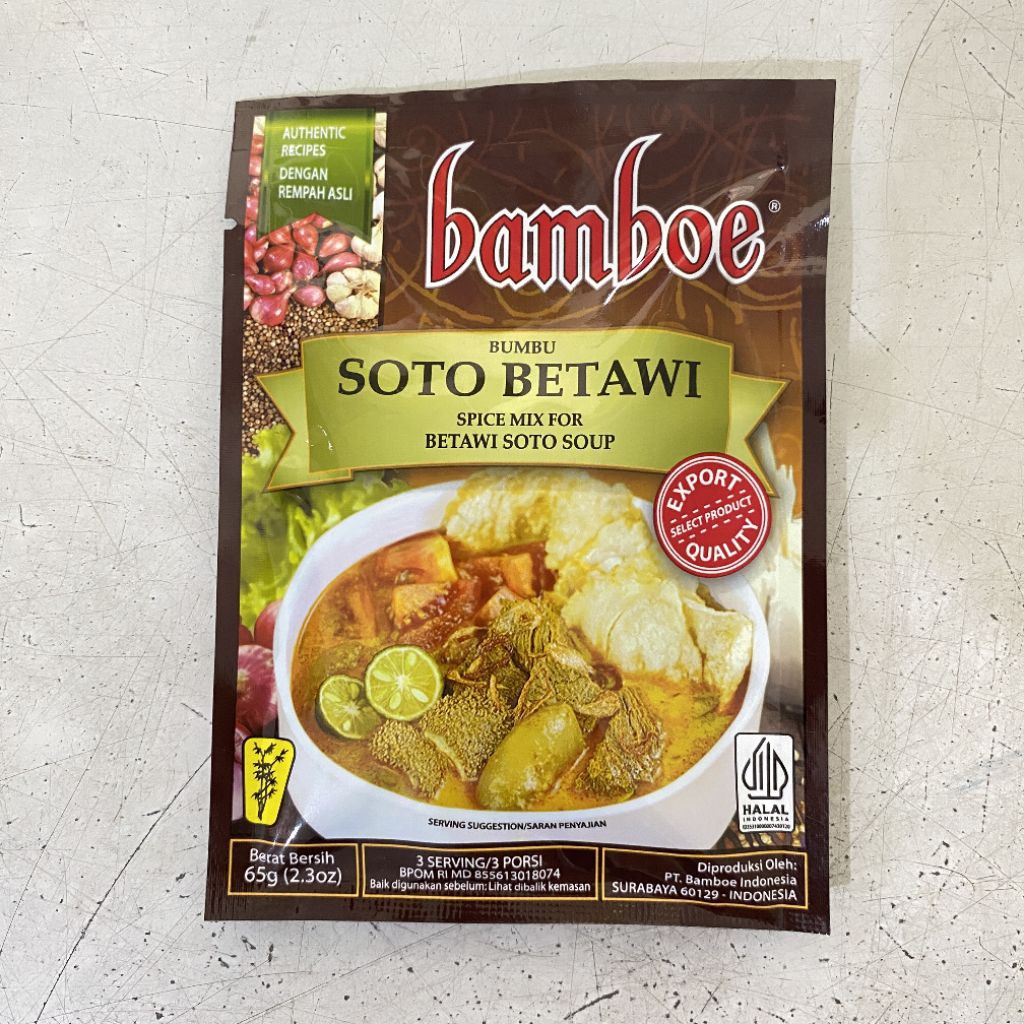 

Bamboe bumbu soto betawi 65 gram | bumbu soto betawi