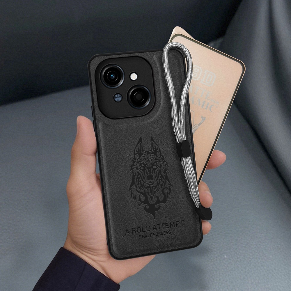 2 in 1 Casing HP untuk Tecno Spark Go 1 1s Go 2025 POP 9 4G KL4 KL4h Case Kulit Bisnis Ringan Tipis 