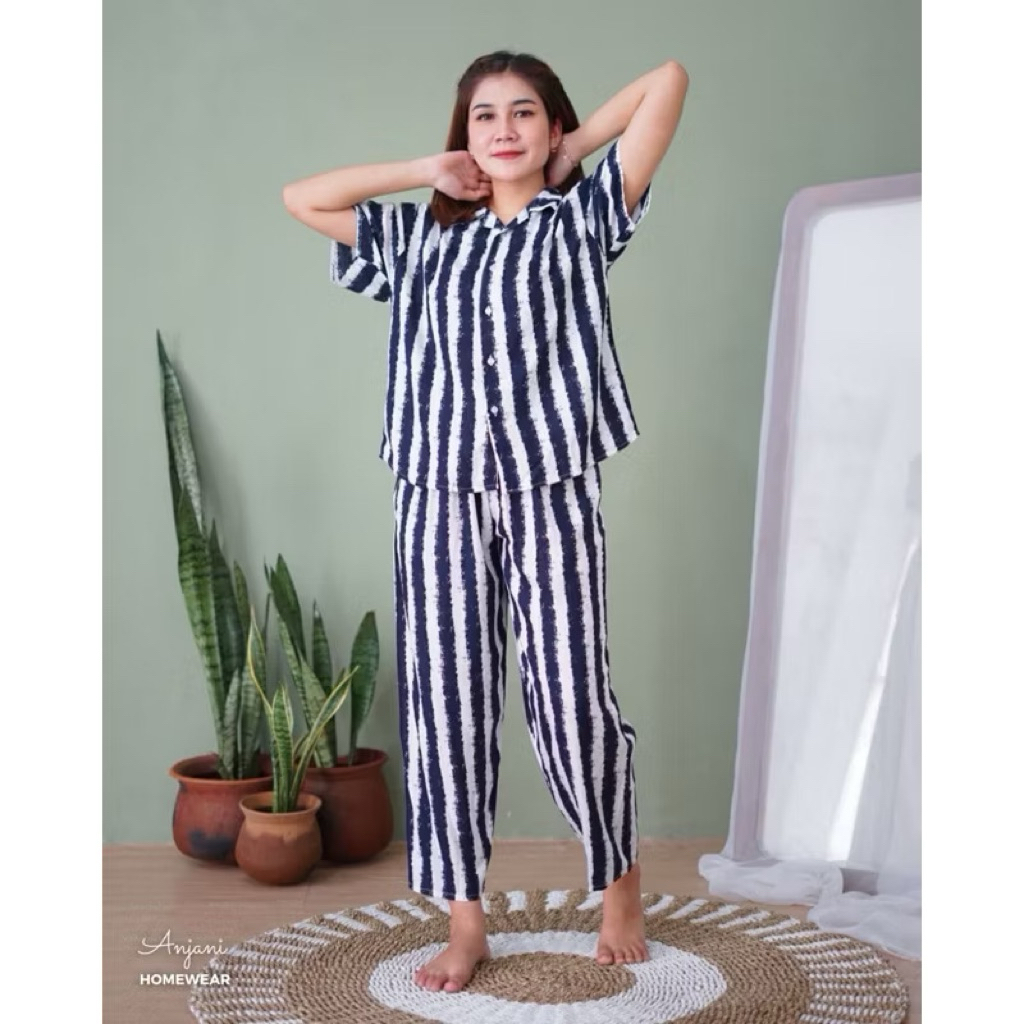 Piyama Kancing busui | Piyama Rayon | Piyama Rayon Viscose