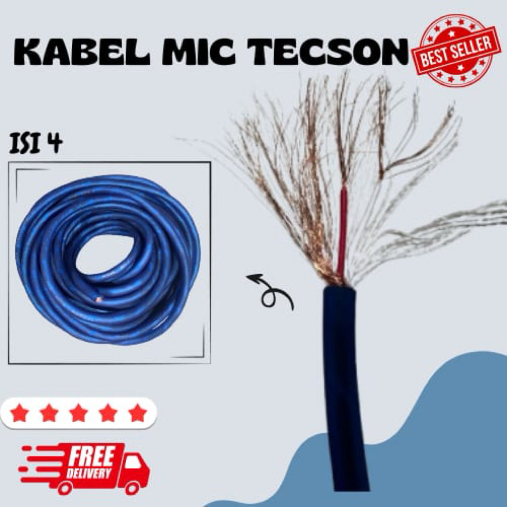 KABEL MIC TECSON/ KABEL AUDIO TECSON/ KABEL AUDIO MURAH SERABUT TEBAL