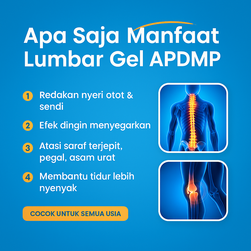 Gel Pereda Nyeri APDMP - Lumbar Cold Compress Gel Untuk Sakit Pinggang