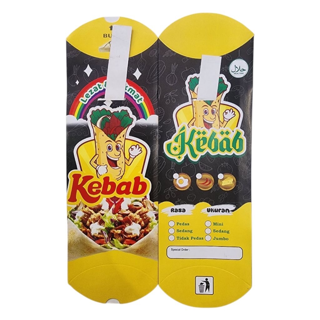 

100 PCS KERTAS KEBAB JUMBO/KEMASAN KEBAB/BUNGKUS KEBAB