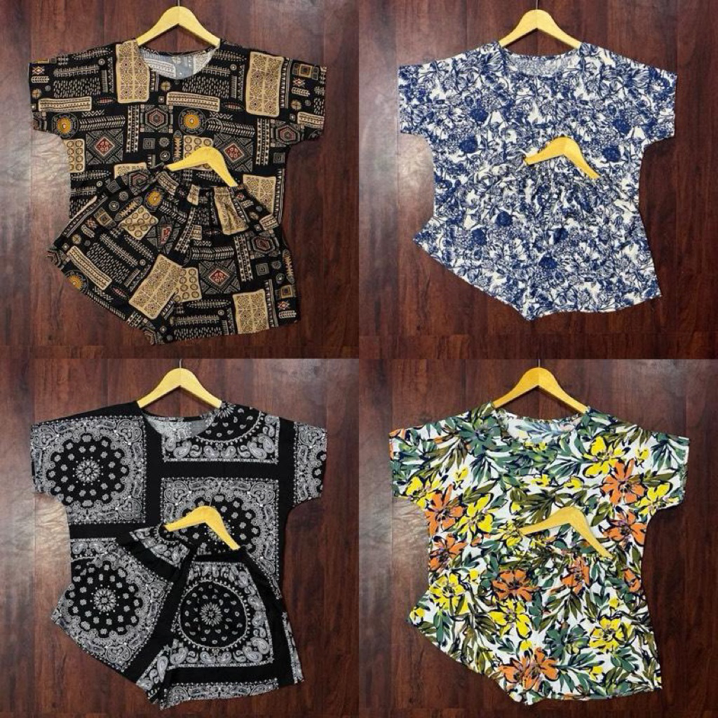 Queen Setelan celana pendek One Set Rayon Premium LD&LP 110
