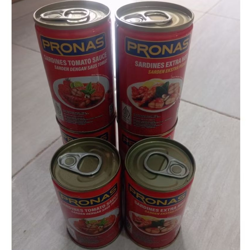 

6pcs Sardines Pronas 3pcs rasa tomat & 3pcs rasa pedas