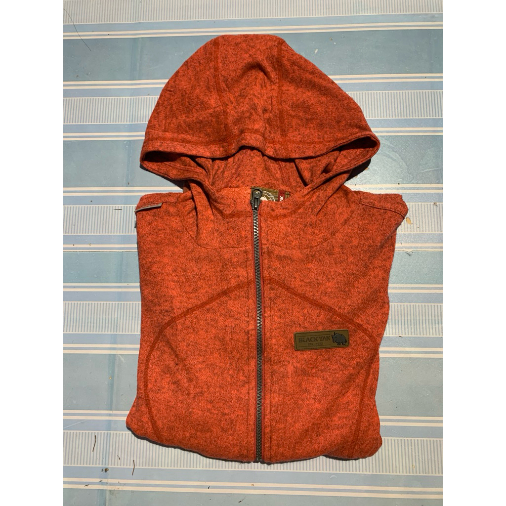 hoodie black yak cewek second