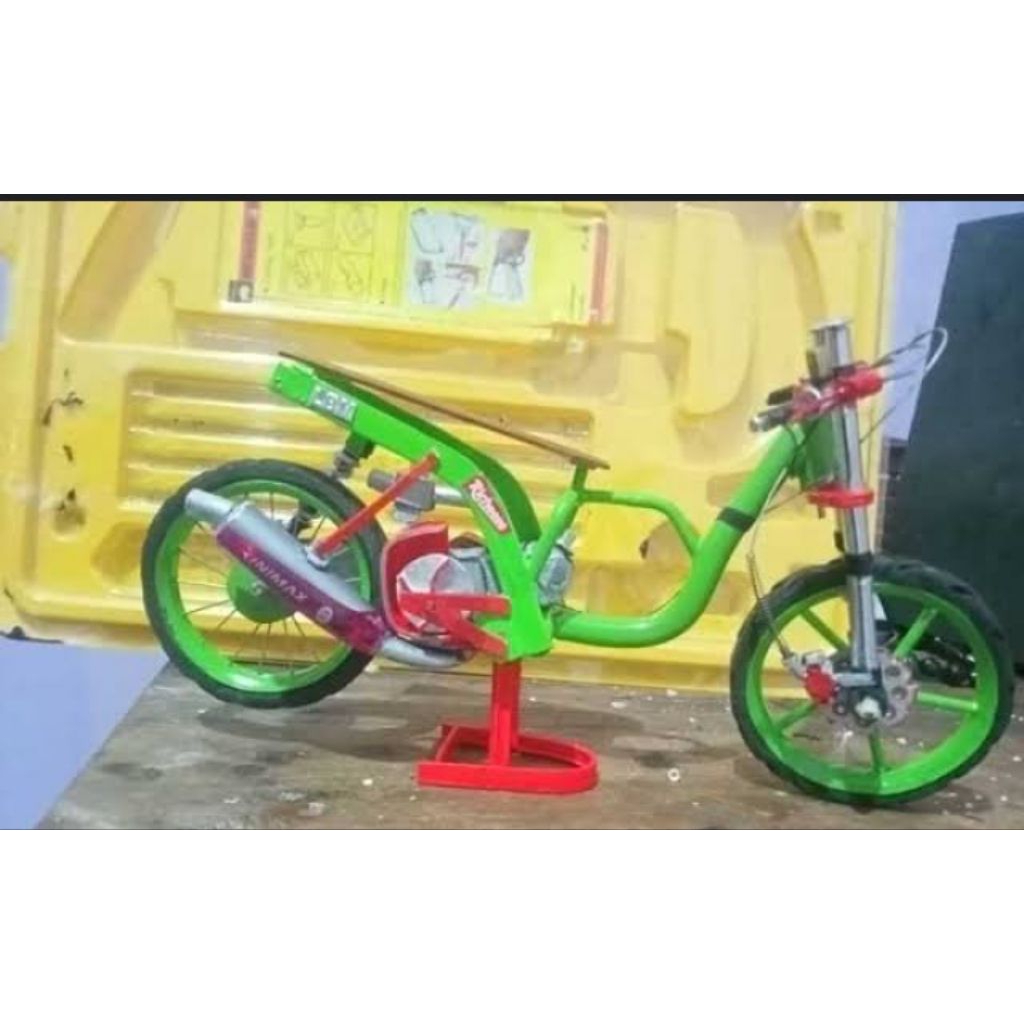 miniatur honda beat karbu modif drag RCB
