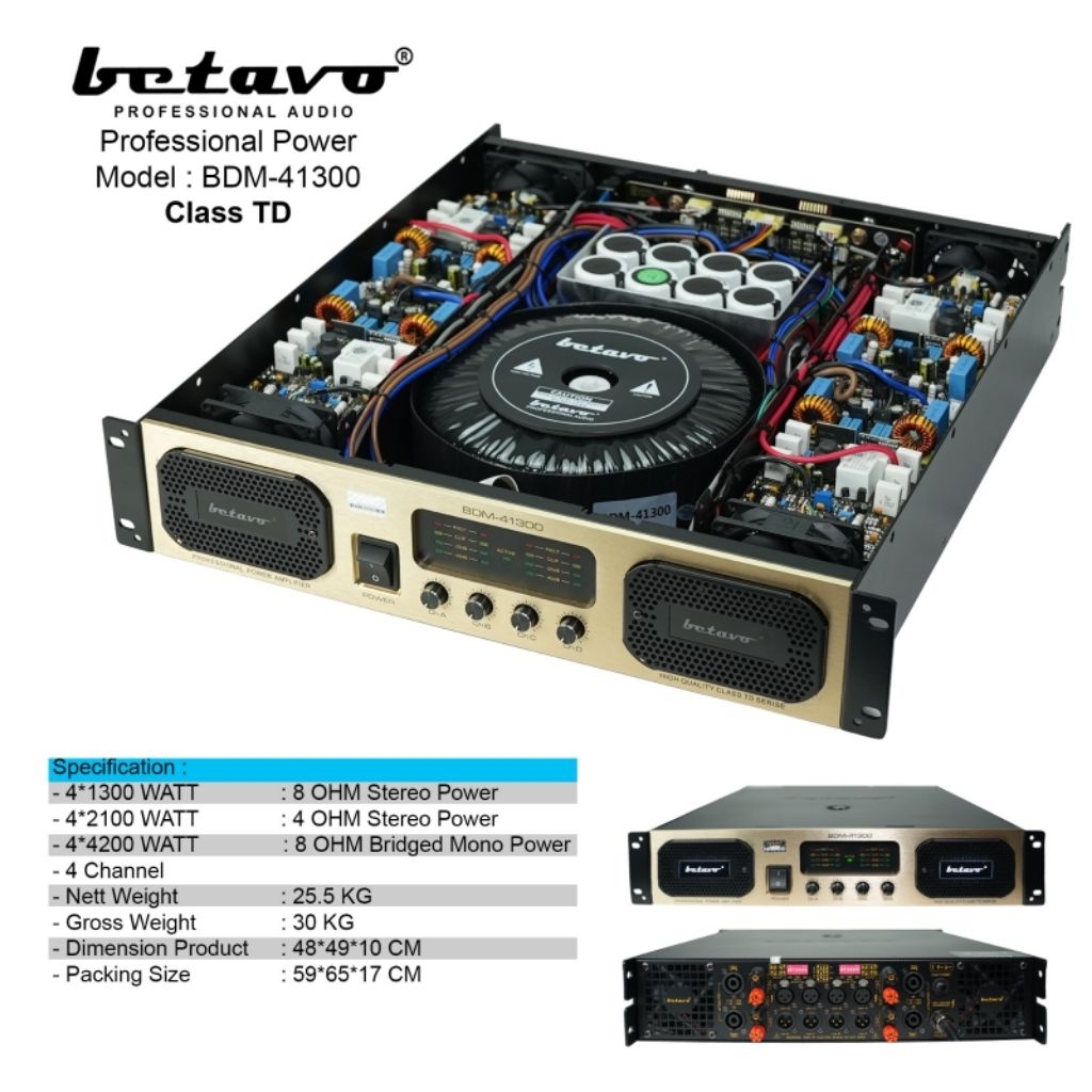 POWER AMPLIFIER BETAVO BDM 41300