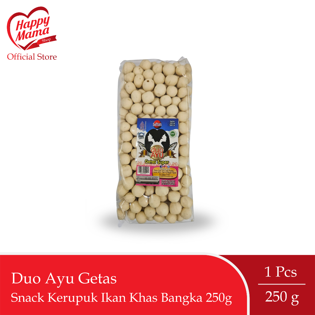 

Duo Ayu Getas Snack Kerupuk Ikan Khas Bangka 250g