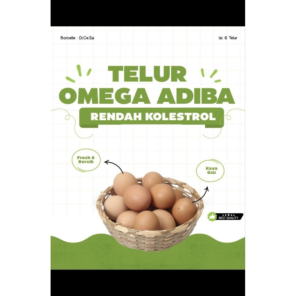 

TELUR OMEGA MAKASSAR ISI 10 BUTIR