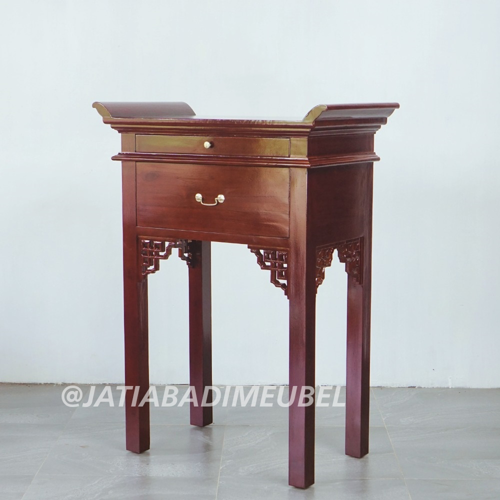 Meja Altar Meja Sembahyang Meja Leluhur Minimalis Kayu Jati