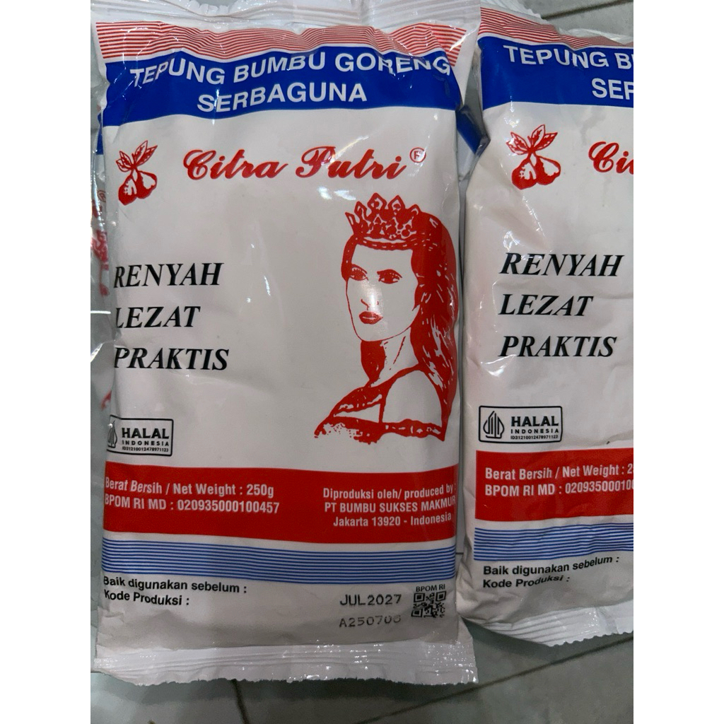 

Tepung Bumbu Serbaguna Citra Putri (250gram)