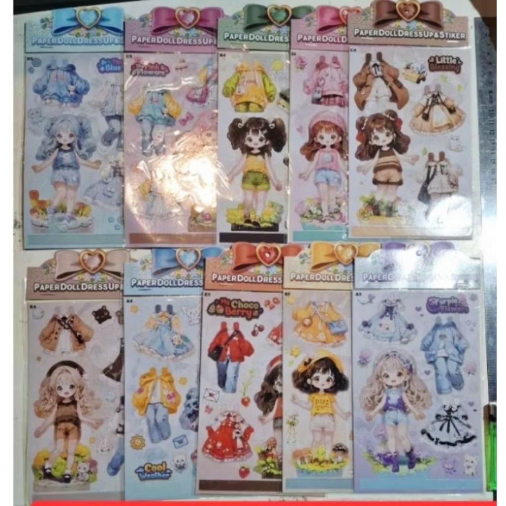

sticker dress up / sticker DIY gaun karakter