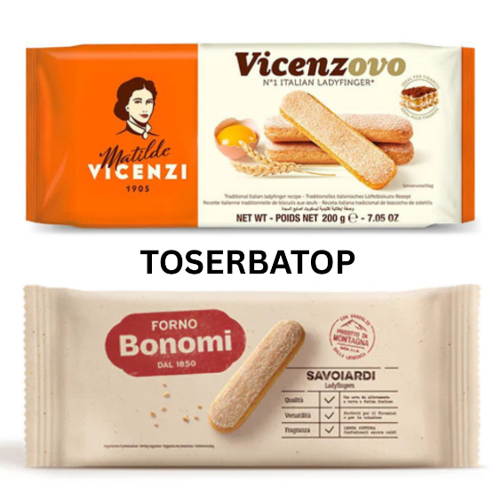 

Vincenzovo Lady Finger Biskuit Tiramisu 200gr / Forno Bonomi Lady Finger Biskuit Tiramisu 200gr