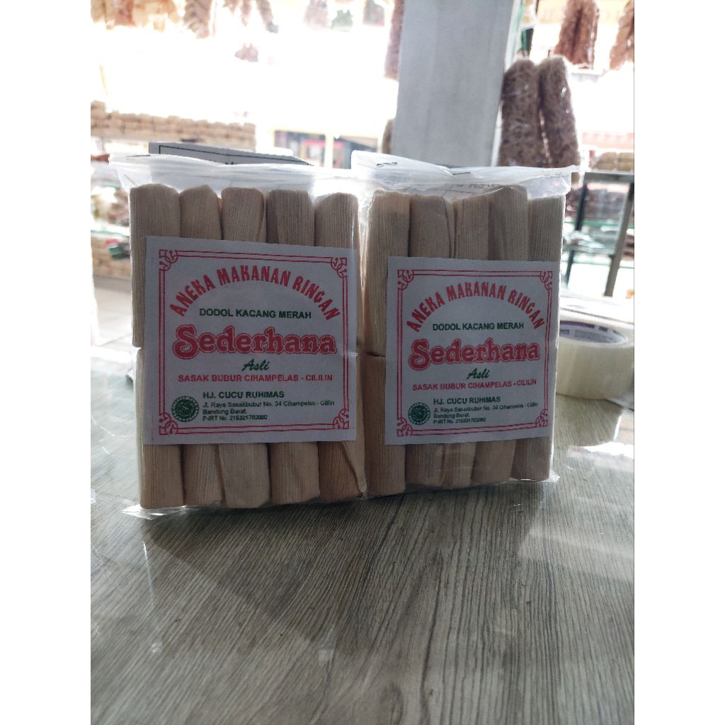 

Dodol Kacang Merah Sederhana Hj Cucu Ruhimas 300gram