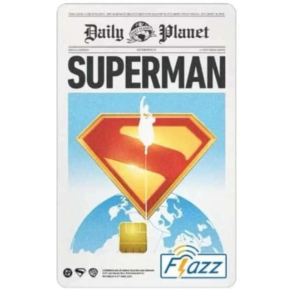 Flazz Card BCA Limited Edition Superman Dailly Planet GEN 2