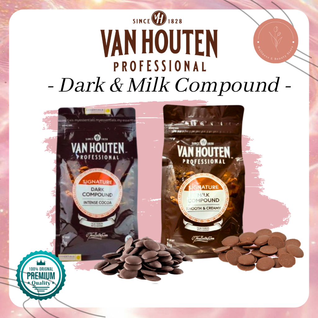 

Van Houten Instense DARK& MILK Compound Coins / Coklat Baking Professional Repack [ 250gr/ 100gr]