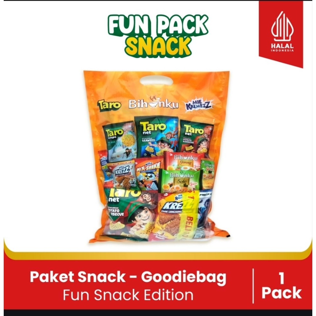 

Goodie bag-Fun Pack Snack Edition - Paket Hampers Anak (1pack)
