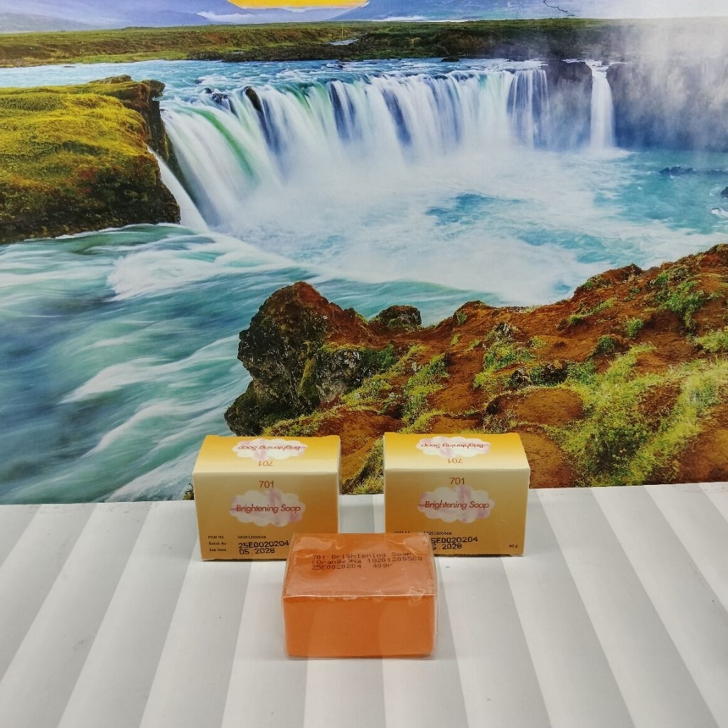2 PCS BRIGHTENING SOAP 701ORANGE BPOM