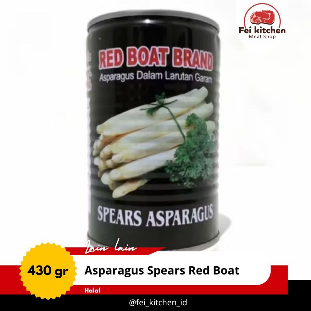 

asparagus Spears kaleng red boat 430gr
