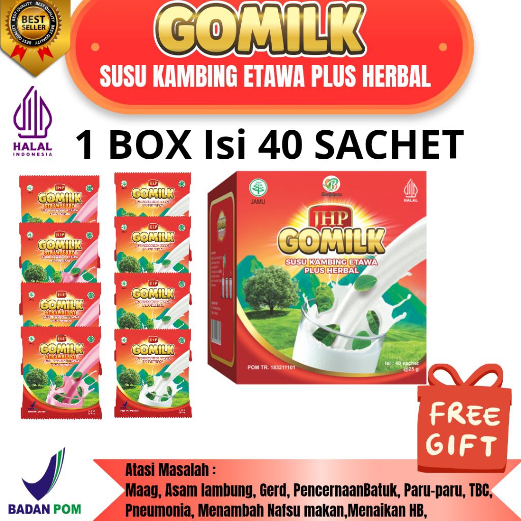 

SUSU KAMBING ETAWA GOMILK SACHET UNTUK MAAG