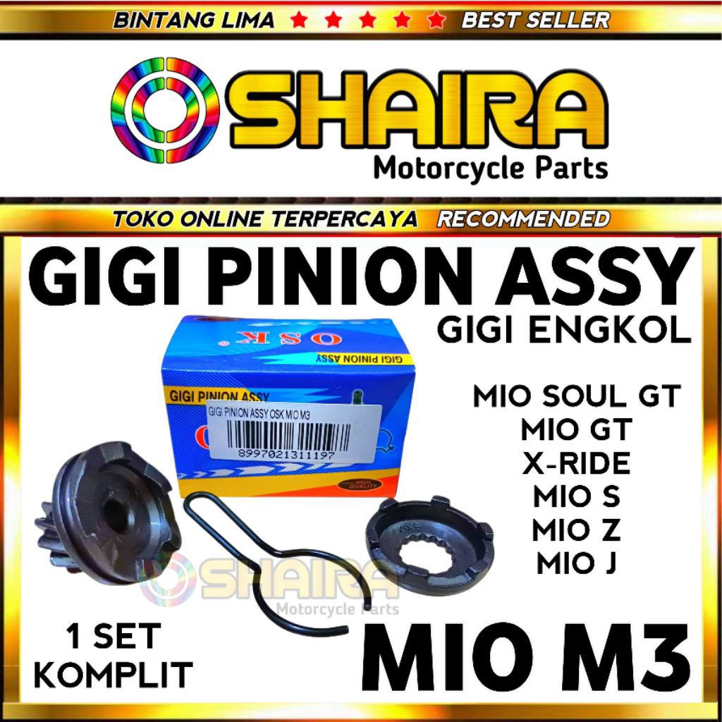 GIGI ENGKOL MIO M3 / GEAR ENGKOL MIO M3 / GIGI PINION MIO M3 / GIGI PINION ASSY MIO M3 / MIO MJ / MI