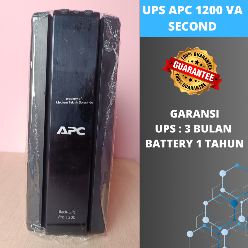 UPS APC Pro 1200VA 720W Power Saving AVR LCD Display – Bekas/Second Normal