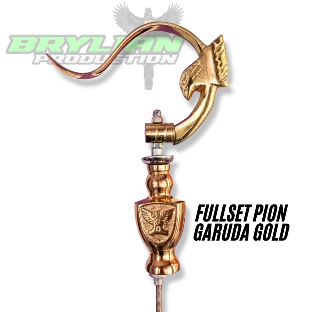 GANTUNGAN SANGKAR BURUNG MODEL LIPAT GARUDA SET PION FULL ALUMINIUM