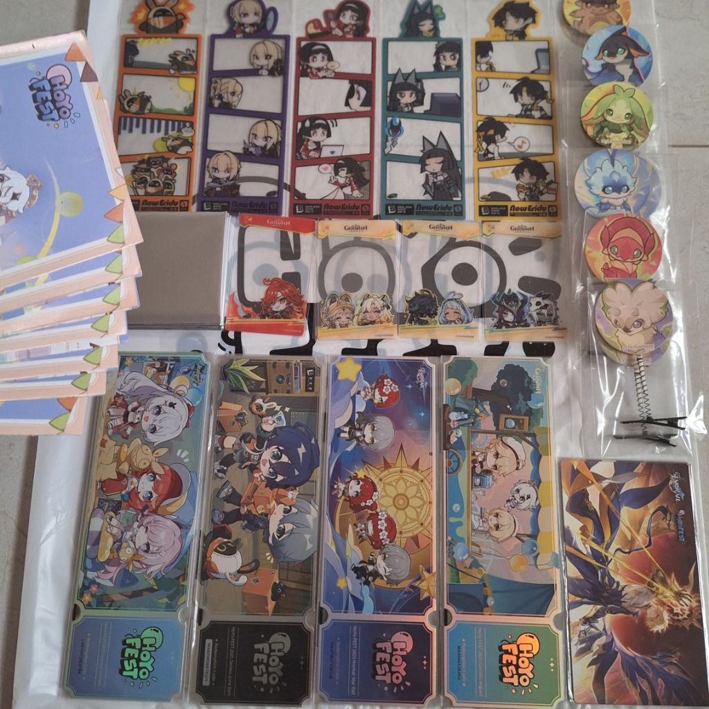 [READY STOCK] Official Merchandise Freebies Hoyofest 2025 Genshin Impact Honkai Starrail Zenless Zon