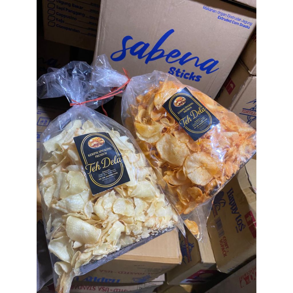 

keripik singkong rasa ori dan jagung bakar
