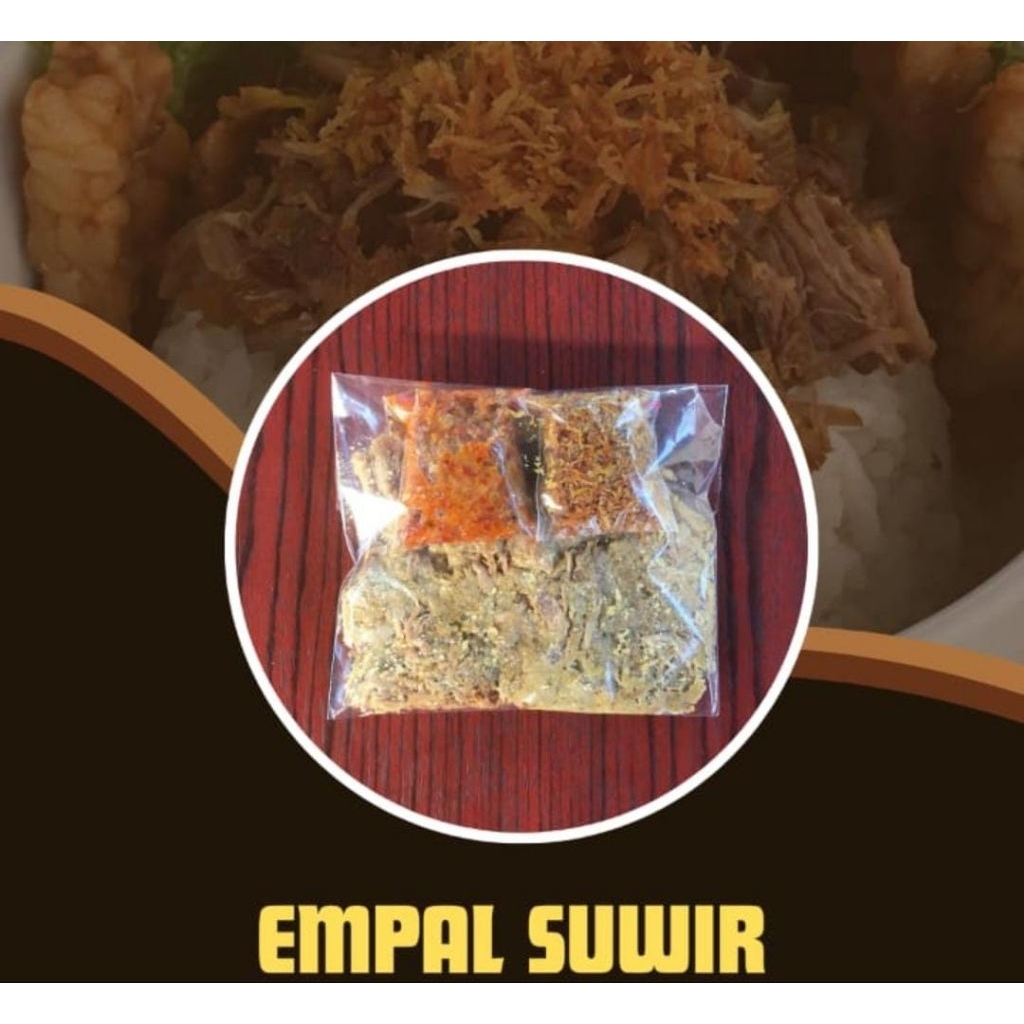 

empal suwir frozen bu lia surabaya 100 persen uenaakkk tenan jos gandos