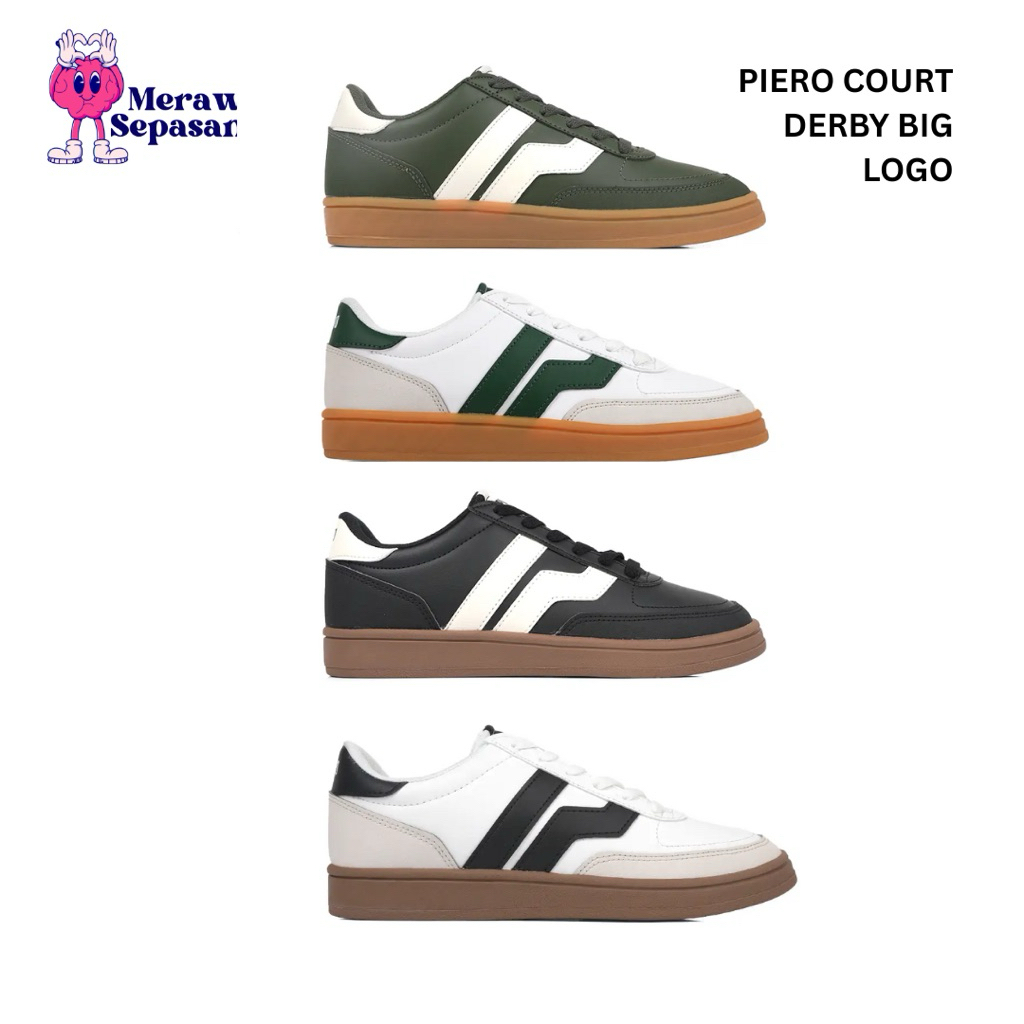 Sepatu Casual Piero Court Derby Big Logo