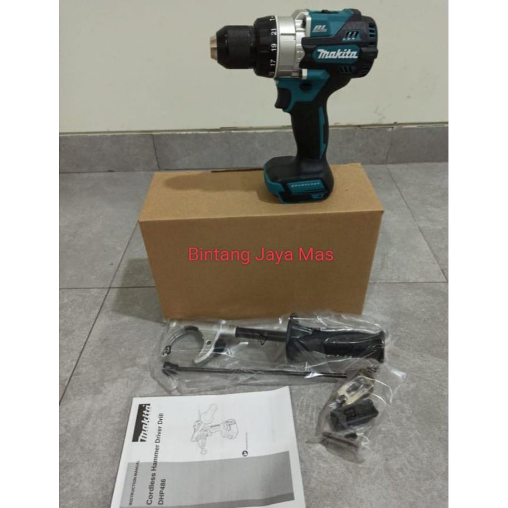 Mesin bor cordless makita DHP486Z