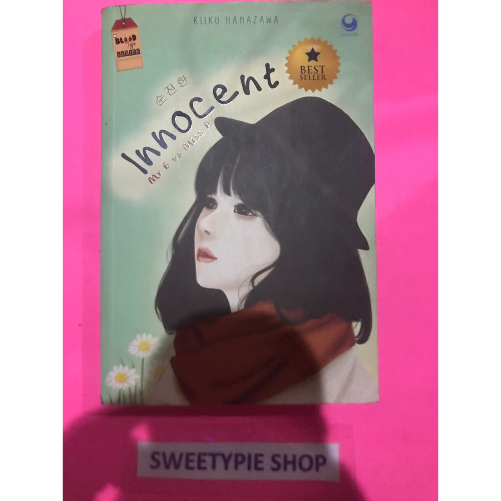 [Original] Novel Korea Blood Type Series : Innocent - Riiku Hanazawa (Preloved/Bekas)
