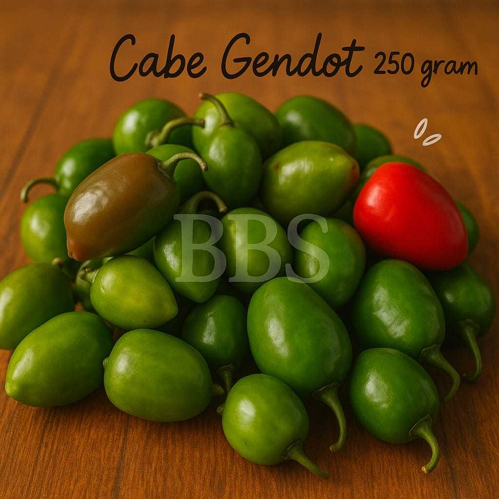 

Cabe Gendot Fresh 250 gram Cabai Bendot Teh Shanty