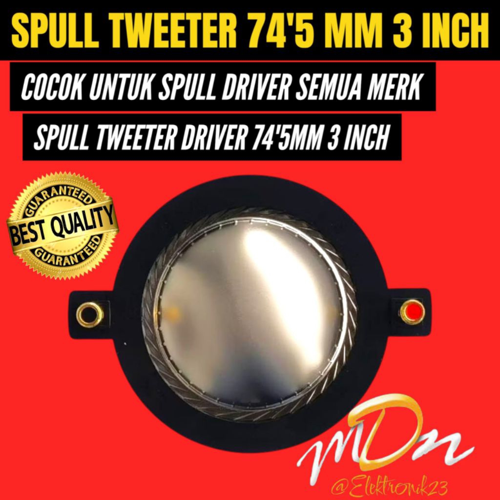 SPOLL TWEETER DRIVER 74'5MM 3 INCH SPOOL TWEETER DRIVER RCF