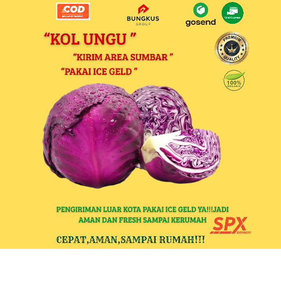 

Kol Ungu Segar / Sayur Kubis Ungu Fresh 1 KG (Sayur Segar)