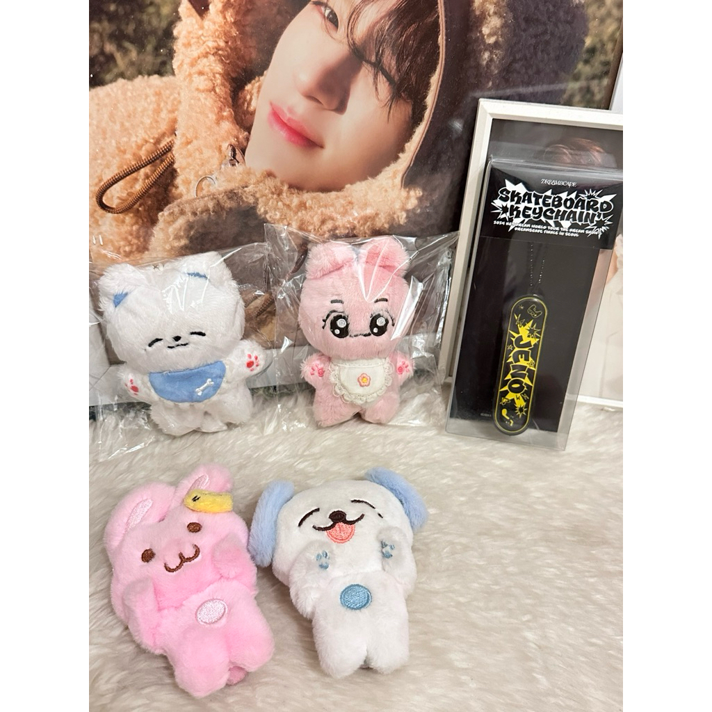 [READY] DOLL JENO JAEMIN LEE MIMI TOJAEM RABBIT JAEM SKATERBOARD KEYCHAIN JENO